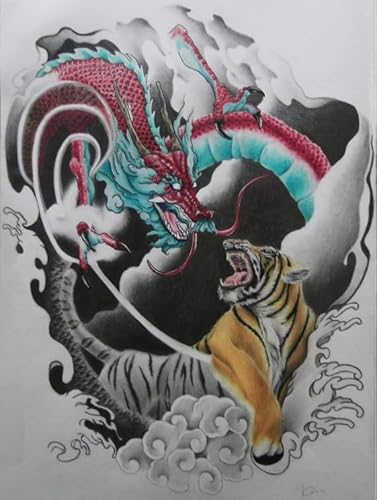 Puzzle 2000 Teile Tiere Tiger Kunst Poster Dekompressionsspiel Für Erwachsene Spielzeug Gq198Zy 70x100CM von VRYOP