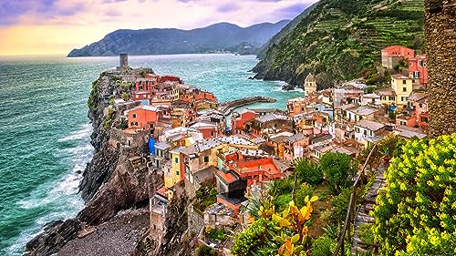 Puzzle für Erwachsene 1000 Teile Italien Ligurien Vernazza Cinque Terre Park 52x38CM von VRYOP