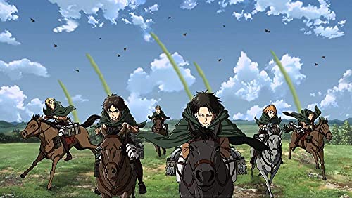 Puzzle für Erwachsene 2000 Teile Anime Attack On Titan Puzzles für Kinder Lernspielzeug Denkspiel Geschenk Teenager DIY Home Entertainment Spielzeug 70x100CM von VRYOP