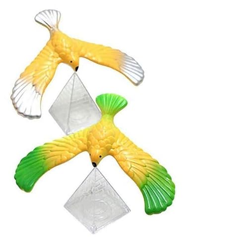 VRasehorn Schwebevogel ca 13 cm x 11 cm x 2,5cm Sortiert , Balancieren Vogel Balance Schwebender Adler auf Pyramide , 2 Stück VRasehorn Schwebevogel ca 13 cm x 11 cm x 2,5cm Sortiert , Balancieren Vogel Balance Schwebender Adler auf Pyramide , 2 Stück von VRasehorn
