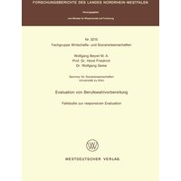 Evaluation von Berufswahlvorbereitung von VS Verlag für Sozialwissenschaften
