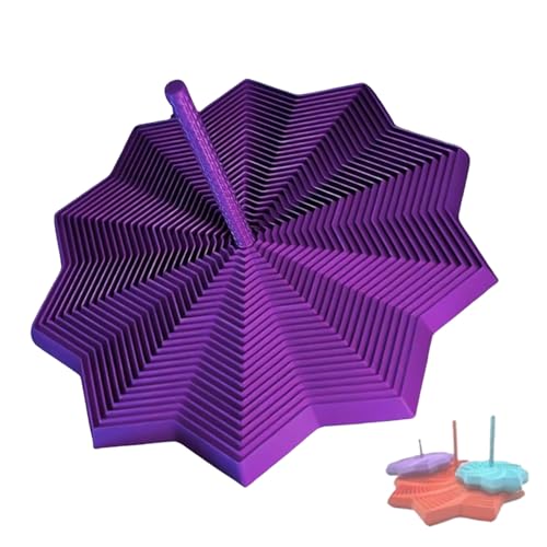 3D Printed Fidget Toy, Erweiterbares Fraktales Sechseck Mit Griff,Sinneswerkzeuge zur Entspannung von Stress, Geschenke für Erwachsene und Kinder von VSFJZJKJ