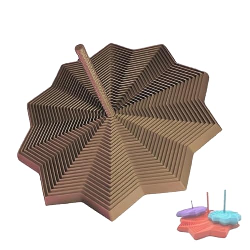 3D Printed Fidget Toy, Erweiterbares Fraktales Sechseck Mit Griff,Sinneswerkzeuge zur Entspannung von Stress, Geschenke für Erwachsene und Kinder von VSFJZJKJ