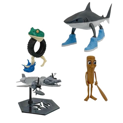 Brainrot Action Figure, Italian Brainrot Animals, 3D Druck, Hai in Sportschuhen, Ai Brainrot Tierbild, Lustige Tung Tung Sahur Brainrot Brainrot Action Figure, Italian Brainrot Animals, 3D Druck, Hai in Sportschuhen, Ai Brainrot Tierbild, Lustige Tung Tung Sahur Brainrot von VSFJZJKJ