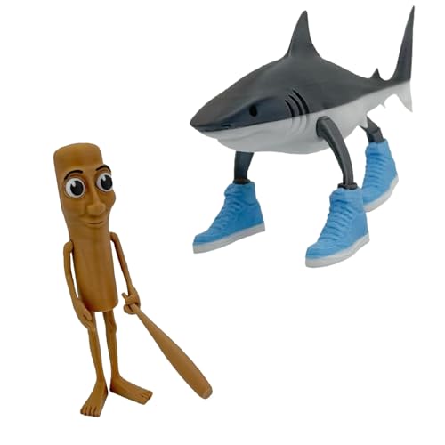 Brainrot Action Figure, Italian Brainrot Animals, 3D Druck, Hai in Sportschuhen, Ai Brainrot Tierbild, Lustige Tung Tung Sahur Brainrot Brainrot Action Figure, Italian Brainrot Animals, 3D Druck, Hai in Sportschuhen, Ai Brainrot Tierbild, Lustige Tung Tung Sahur Brainrot von VSFJZJKJ