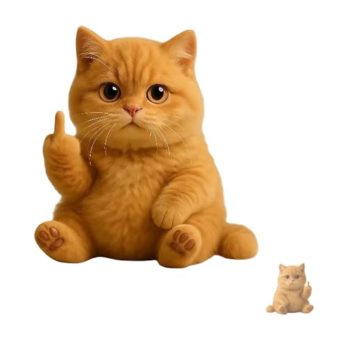 Tier Mit Mittelfinger, Süße Plüsentiere, Humorvolle Desktop-Dekoration, Stresslinderung, Emotionale Unterstützung Spielzeug, Lustige Geschenke Für Satirische Freunde von VSFJZJKJ