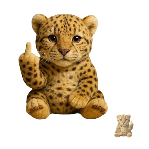 Tier Mit Mittelfinger, Süße Plüsentiere, Humorvolle Desktop-Dekoration, Stresslinderung, Emotionale Unterstützung Spielzeug, Lustige Geschenke Für Satirische Freunde von VSFJZJKJ