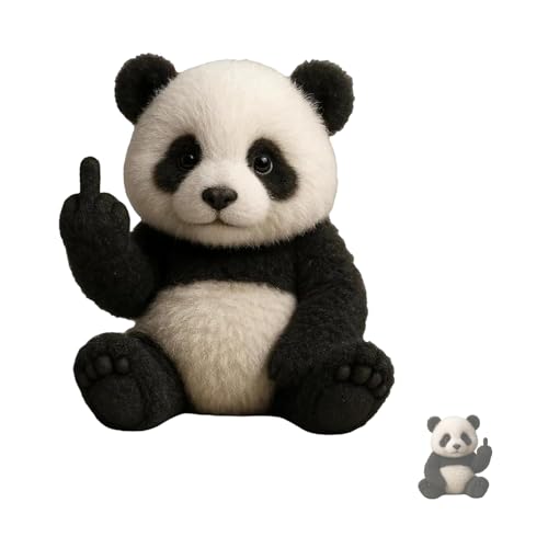 Tier Mit Mittelfinger, Süße Plüsentiere, Humorvolle Desktop-Dekoration, Stresslinderung, Emotionale Unterstützung Spielzeug, Lustige Geschenke Für Satirische Freunde von VSFJZJKJ