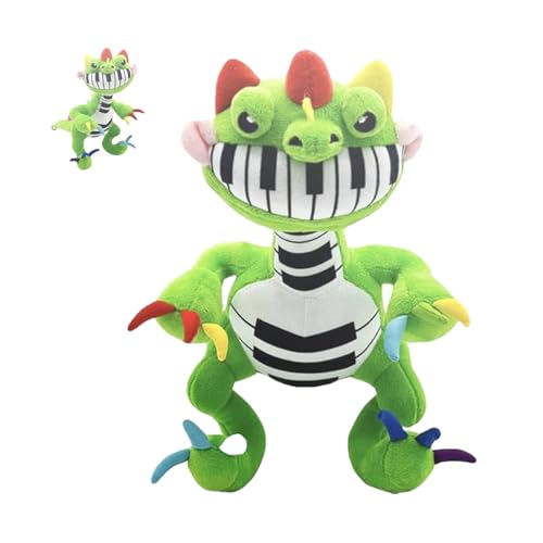 VSFJZJKJ Pianosaurus Plush, LäChelndes Tier PlüSchtier, Einzigartiger Stil, Weich Und Bequem, Fantasievolles Und Lustiges Spielzeug von VSFJZJKJ