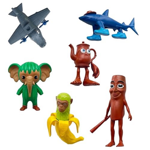 VSFJZJKJ Tralalero Tralala Figure, Lustiges Italienisches Brainrot-Puppe, Kreative Heimdekoration, Einfache Reinigung, Nasses Tuch, Absurdes Spielzeug von VSFJZJKJ