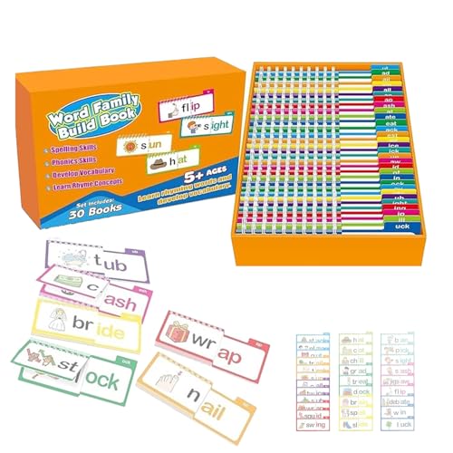Vocabulary Karten, Lesen Und Reimen Flipped BüCher, ABC Englisch Lernkarten, Vokabelflashkarten, PäDagogische Lesespiele von VSFJZJKJ