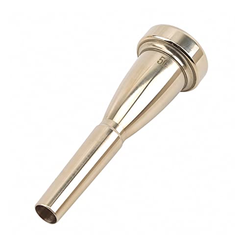 VSOLS Professionelles Trompetenmundstück 3c/5c/7c Größe for Anfänger musikalische Trompetenzubehör oder Fingerübungen (Color : Gold5C) von VSOLS