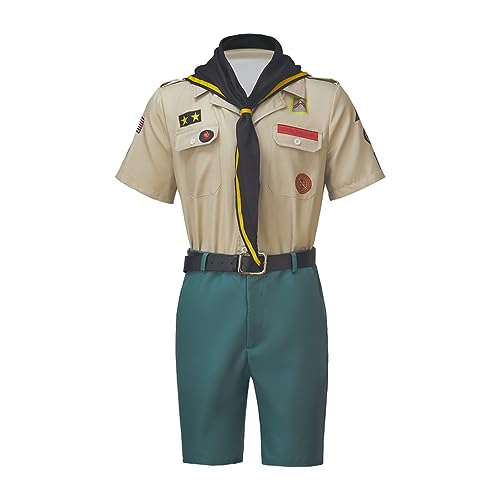 VSSZICP Movie Ghosts Pete Martino Cosplay Kostüm Geist eines Pfadfindermeisters Uniform Halloween Anzug für Herren (S) von VSSZICP
