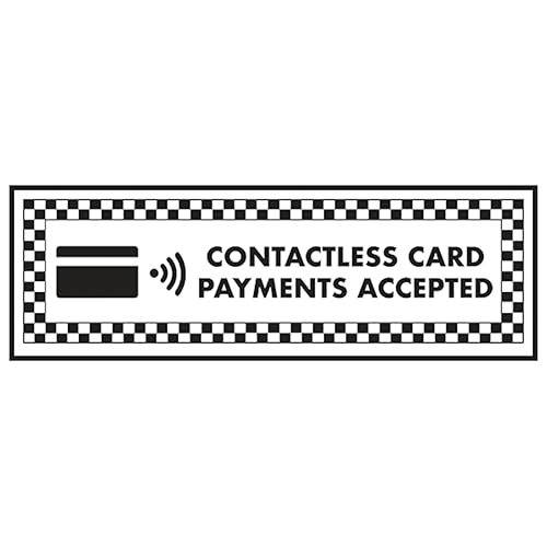 V Safety Contactless Card Payments Accepted – Querformat, 300 x 100 mm, selbstklebendes Vinyl-Sicherheitsschild, leuchtet im Dunkeln, selbstklebend V Safety Contactless Card Payments Accepted – Querformat, 300 x 100 mm, selbstklebendes Vinyl-Sicherheitsschild, leuchtet im Dunkeln, selbstklebend von VSafety