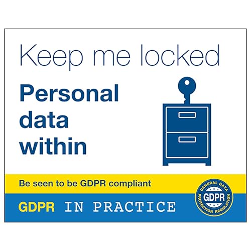 V Safety DSGVO-Sticker – Keep Me Locked Personal Data Within 100 x 80 mm – selbstklebendes Vinyl-Sicherheitsschild V Safety DSGVO-Sticker – Keep Me Locked Personal Data Within 100 x 80 mm – selbstklebendes Vinyl-Sicherheitsschild von VSafety