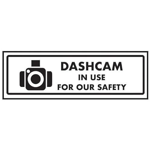 V Safety Dashcam In Use For Our Safety, Selbstklebendes Vinyl-Sicherheitsschild, leuchtet im Dunkeln, 300 x 100 mm V Safety Dashcam In Use For Our Safety, Selbstklebendes Vinyl-Sicherheitsschild, leuchtet im Dunkeln, 300 x 100 mm von VSafety