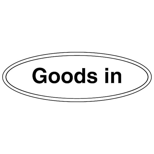 V Safety Goods In – geformtes Schild, 300 x 100 mm, leuchtet im Dunkeln, selbstklebendes Vinyl-Sicherheitsschild V Safety Goods In – geformtes Schild, 300 x 100 mm, leuchtet im Dunkeln, selbstklebendes Vinyl-Sicherheitsschild von VSafety