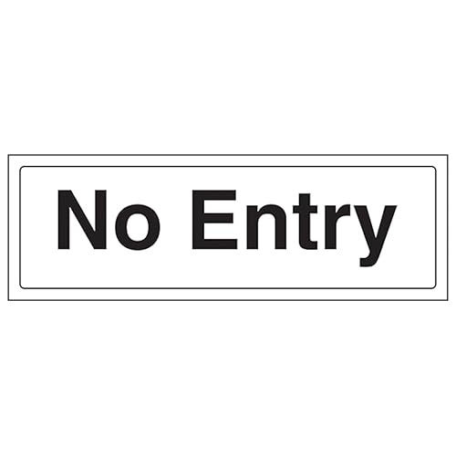 V Safety Hinweisschild "No Entry", leuchtet im Dunkeln, selbstklebend, Vinyl, 300 x 100 mm V Safety Hinweisschild "No Entry", leuchtet im Dunkeln, selbstklebend, Vinyl, 300 x 100 mm von VSafety