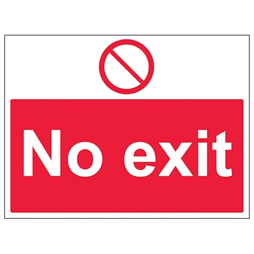 V Safety No Exit – Großes Querformat 400 x 300 mm – leuchtet im Dunkeln, selbstklebendes Vinyl-Sicherheitsschild V Safety No Exit – Großes Querformat 400 x 300 mm – leuchtet im Dunkeln, selbstklebendes Vinyl-Sicherheitsschild von VSafety
