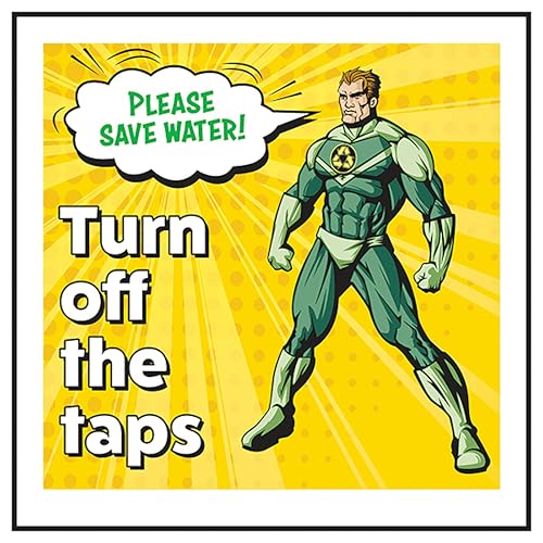 V Safety Please Save Water! Turn Off The Taps Hero, selbstklebendes Vinyl-Sicherheitsschild, 100 x 100 mm V Safety Please Save Water! Turn Off The Taps Hero, selbstklebendes Vinyl-Sicherheitsschild, 100 x 100 mm von VSafety