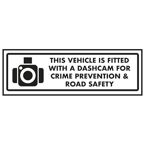 V Safety This Vehicle Is Fitted With A Dashcam For Crime... 300 x 100 mm – Selbstklebendes Vinyl – Sicherheitsschild in Aluminiumoptik V Safety This Vehicle Is Fitted With A Dashcam For Crime... 300 x 100 mm – Selbstklebendes Vinyl – Sicherheitsschild in Aluminiumoptik von VSafety