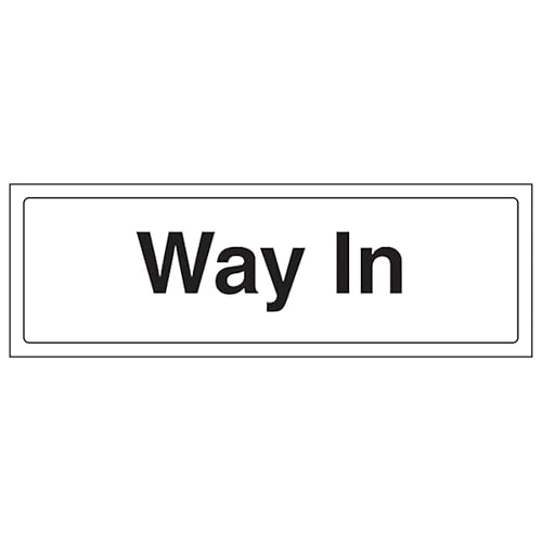 V Safety Way In 300 x 100 mm – Selbstklebendes Vinyl – Sicherheitsschild mit Aluminiumeffekt V Safety Way In 300 x 100 mm – Selbstklebendes Vinyl – Sicherheitsschild mit Aluminiumeffekt von VSafety
