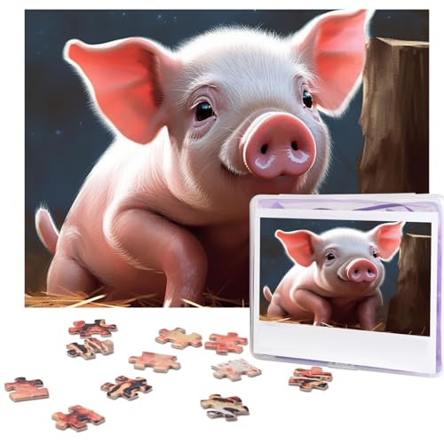 Foolish Cute Puzzles 500 Pieces Personalized Jigsaw Puzzles with Storage Bag Photos Puzzle for Photos Challenging Picture Puzzle for Family Home Decor Jigsaw (51.8 cm x 38.1 cm) von VTCTOASY