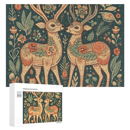 Puzzles mit 300 Teilen, personalisiertes Puzzle, Hirsch- und Kaktus-Foto-Puzzle für Familie, Bilderpuzzle für Erwachsene, Hochzeit, Geburtstag Puzzles mit 300 Teilen, personalisiertes Puzzle, Hirsch- und Kaktus-Foto-Puzzle für Familie, Bilderpuzzle für Erwachsene, Hochzeit, Geburtstag von VTCTOASY