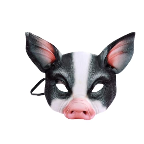 VTIDOBE Halloween-Tier-Halbgesichts-Maskerade-Party, Cosplay-Kostüm von VTIDOBE