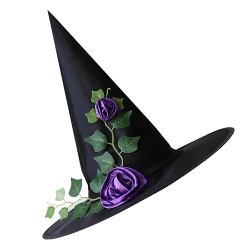 VTIDOBE Schleier Spitze Hexenhut Halloween Kostüm Zubehör für Halloween Party Schleier Kopfbedeckung für Maskerade Cosplay VTIDOBE Schleier Spitze Hexenhut Halloween Kostüm Zubehör für Halloween Party Schleier Kopfbedeckung für Maskerade Cosplay von VTIDOBE
