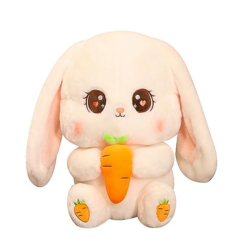 VTIDOBE Stofftier, weiches Plüschtier, niedlich mit Karotte, für Kinder, Jungen, Mädchen, Geburtstag, Babyparty, Party, Geschenk, Stofftier, Plüsch, Kaninchen, Spielzeug, niedlich, weiche Plüschtiere VTIDOBE Stofftier, weiches Plüschtier, niedlich mit Karotte, für Kinder, Jungen, Mädchen, Geburtstag, Babyparty, Party, Geschenk, Stofftier, Plüsch, Kaninchen, Spielzeug, niedlich, weiche Plüschtiere von VTIDOBE