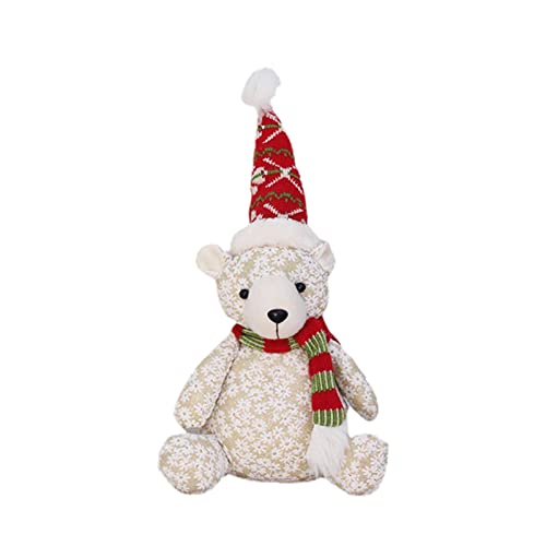 VTIDOBE Weihnachtsdekoration Bär für Puppe Festliche Wohnkultur Entzückende Weihnachtsregal Schreibtisch Orna von VTIDOBE