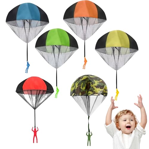 6Stück Fallschirmspringer Spielzeug,Fallschirmspringer,Fallschirm,Fallschirm Spielzeug Kinder,Hand Werfen Fallschirm Outdoor Flugspielzeug,Outdoor Flugspielzeug Fallschirm Draußen Fallschirm Wurfspiel 6Stück Fallschirmspringer Spielzeug,Fallschirmspringer,Fallschirm,Fallschirm Spielzeug Kinder,Hand Werfen Fallschirm Outdoor Flugspielzeug,Outdoor Flugspielzeug Fallschirm Draußen Fallschirm Wurfspiel von VTYTZZ