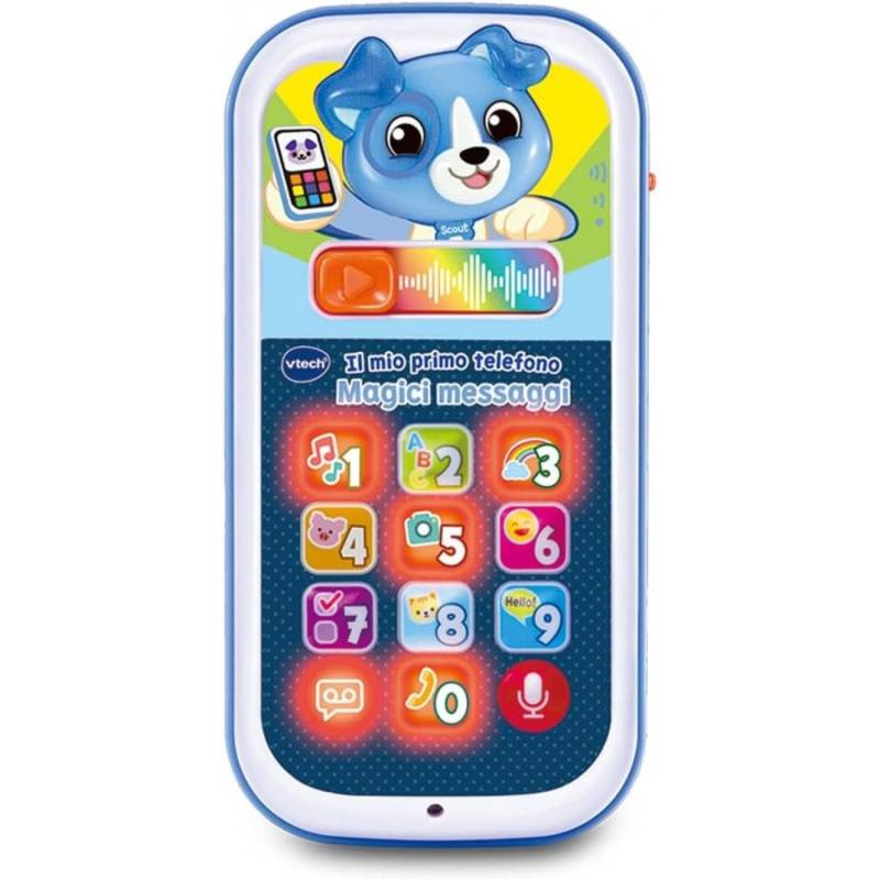 VTech Il mio primo telefono - Magici messaggi - Blu 9-36 mesi von VTech