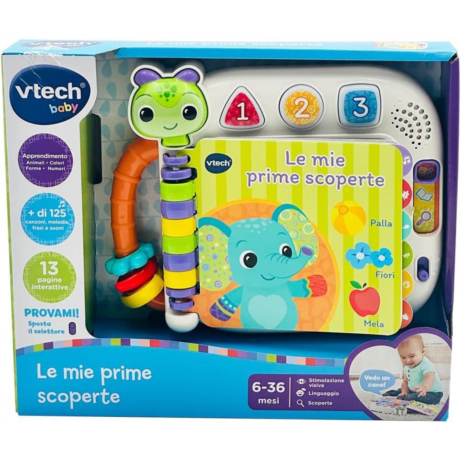 VTech Le Mie Prime Scoperte-Libro Interattivo e Sensoriale per Bambini 6-36 mesi VTech Le Mie Prime Scoperte-Libro Interattivo e Sensoriale per Bambini 6-36 mesi von VTech