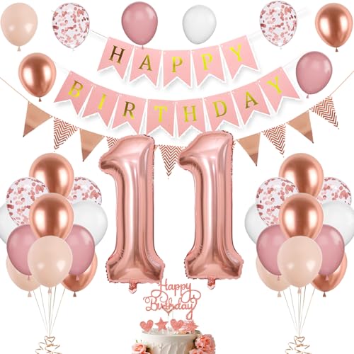 11. Geburtstag Deko Roségold, Luftballon 11. Geburtstag, Geburtstagsdeko 11 Jahr, Mädchen 11 jahre Geburtstag deko, Zahl 11 Luftballons Tortendeko Roségold Weiß Rosa Ballons für Geburtstag Party Deko 11. Geburtstag Deko Roségold, Luftballon 11. Geburtstag, Geburtstagsdeko 11 Jahr, Mädchen 11 jahre Geburtstag deko, Zahl 11 Luftballons Tortendeko Roségold Weiß Rosa Ballons für Geburtstag Party Deko von VUCDXOP