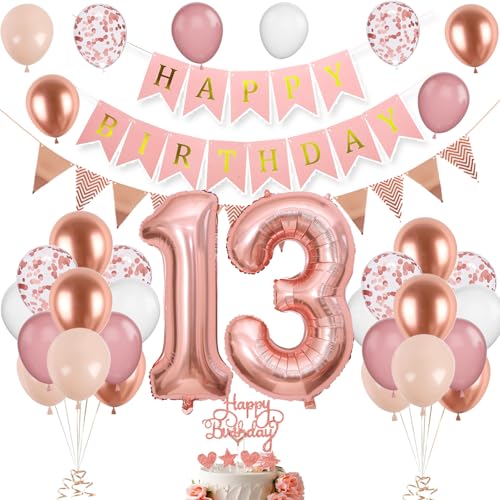 13. Geburtstag Deko Roségold, Luftballon 13. Geburtstag, Geburtstagsdeko 31 Jahr, Mädchen 31 jahre Geburtstag deko, Zahl 13 Luftballons Tortendeko Roségold Weiß Rosa Ballons für Geburtstag Party Deko 13. Geburtstag Deko Roségold, Luftballon 13. Geburtstag, Geburtstagsdeko 31 Jahr, Mädchen 31 jahre Geburtstag deko, Zahl 13 Luftballons Tortendeko Roségold Weiß Rosa Ballons für Geburtstag Party Deko von VUCDXOP