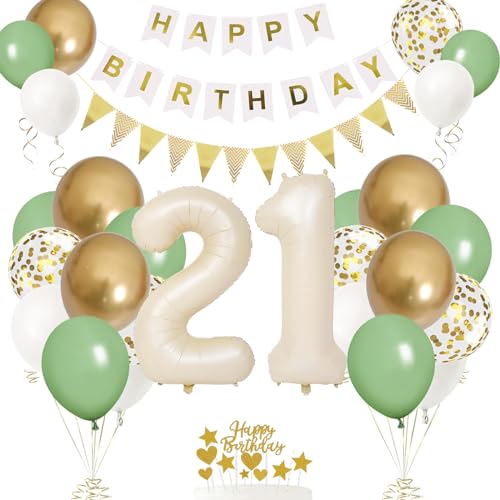 21. Geburtstag Deko Beige, Luftballon 21. Creme , Weiß Creme Folienballon 21 , Mädchen 21 jahre Luftballon deko Sandweiß , Zahl 21 Helium Luftballons Salbeigrün Weiß Ballons für Geburtstag Party Deko 21. Geburtstag Deko Beige, Luftballon 21. Creme , Weiß Creme Folienballon 21 , Mädchen 21 jahre Luftballon deko Sandweiß , Zahl 21 Helium Luftballons Salbeigrün Weiß Ballons für Geburtstag Party Deko von VUCDXOP