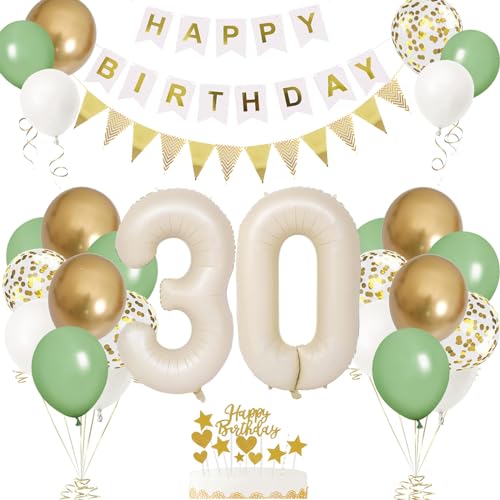 30. Geburtstag Deko Beige, Luftballon 30. Creme, Weiß Creme Folienballon 30, Mädchen 30 jahre Luftballon deko Sandweiß, Zahl 30 Helium Luftballons Salbeigrün Weiß Ballons für Geburtstag Party Deko 30. Geburtstag Deko Beige, Luftballon 30. Creme, Weiß Creme Folienballon 30, Mädchen 30 jahre Luftballon deko Sandweiß, Zahl 30 Helium Luftballons Salbeigrün Weiß Ballons für Geburtstag Party Deko von VUCDXOP