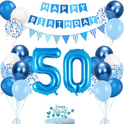 50. Geburtstag Deko Blau, Luftballon 50. Blaue, Geburtstagsdeko 50 Jahr, Junge 50 jahre Luftballon deko Blau, Zahl 50 Helium Luftballons Tortendeko Blau Weiß Ballons für Geburtstag Party Deko 50. Geburtstag Deko Blau, Luftballon 50. Blaue, Geburtstagsdeko 50 Jahr, Junge 50 jahre Luftballon deko Blau, Zahl 50 Helium Luftballons Tortendeko Blau Weiß Ballons für Geburtstag Party Deko von VUCDXOP