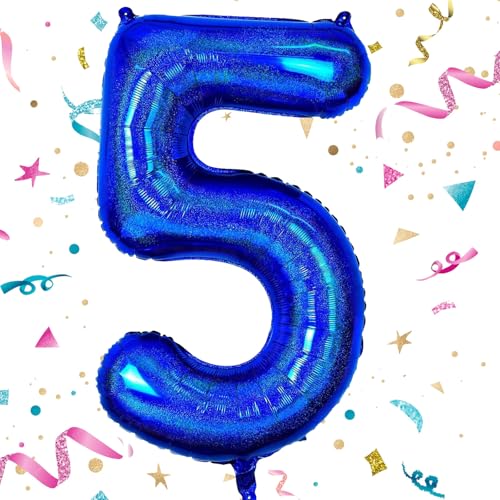 Geburtstag Folienballon Zahl 5, 101 cm Marineblau Luftballons Zahl 5, Helium Ballon Zahl 5, Mädchen Geburtstag Luftballon Deko Hochzeit Jubiläum Fest Party Dekoration - Fliegt mit Helium Geburtstag Folienballon Zahl 5, 101 cm Marineblau Luftballons Zahl 5, Helium Ballon Zahl 5, Mädchen Geburtstag Luftballon Deko Hochzeit Jubiläum Fest Party Dekoration - Fliegt mit Helium von VUCDXOP