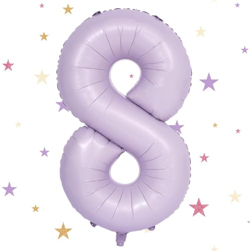 Geburtstag Folienballon Zahl 8, 101 cm Beige Lila Luftballons Zahl 8, Helium Ballon Zahl 8, Mädchen Geburtstag Luftballon Deko Hochzeit Jubiläum Fest Party Dekoration - Fliegt mit Helium Geburtstag Folienballon Zahl 8, 101 cm Beige Lila Luftballons Zahl 8, Helium Ballon Zahl 8, Mädchen Geburtstag Luftballon Deko Hochzeit Jubiläum Fest Party Dekoration - Fliegt mit Helium von VUCDXOP