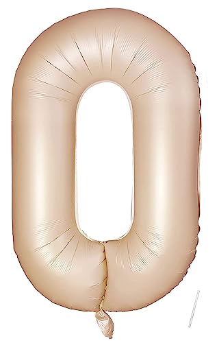 Geburtstag Folienballon Zahl 0, 101 cm Karamellfarbe Luftballons Zahl 0, Helium Ballon Zahl 0, Mädchen Geburtstag Luftballon Deko Hochzeit Jubiläum Fest Party Dekoration - Fliegt mit Helium Geburtstag Folienballon Zahl 0, 101 cm Karamellfarbe Luftballons Zahl 0, Helium Ballon Zahl 0, Mädchen Geburtstag Luftballon Deko Hochzeit Jubiläum Fest Party Dekoration - Fliegt mit Helium von VUCDXOP