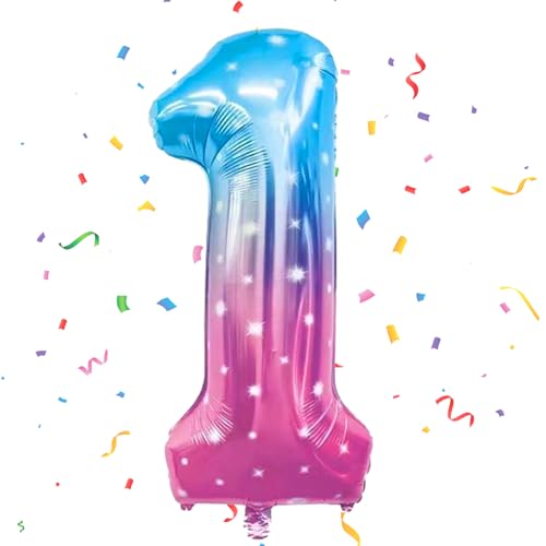 Geburtstag Folienballon Zahl 1, 101 cm Stern Luftballons, Helium Ballon, Mädchen Geburtstag Luftballon Deko Hochzeit Jubiläum Fest Party Dekoration - Fliegt Mit Helium Geburtstag Folienballon Zahl 1, 101 cm Stern Luftballons, Helium Ballon, Mädchen Geburtstag Luftballon Deko Hochzeit Jubiläum Fest Party Dekoration - Fliegt Mit Helium von VUCDXOP