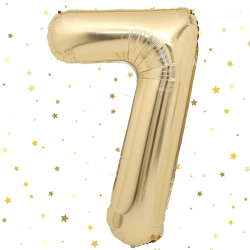 Geburtstag Folienballon Zahl 7, 40 Zoll Champagner Gold Luftballons 7, Weißgold Folienballon 7, Helium Weißgold Ballon Zahl 7, Luftballon 7 Geburtstag für Hochzeit Jubiläum Fest Party Dekoration Geburtstag Folienballon Zahl 7, 40 Zoll Champagner Gold Luftballons 7, Weißgold Folienballon 7, Helium Weißgold Ballon Zahl 7, Luftballon 7 Geburtstag für Hochzeit Jubiläum Fest Party Dekoration von VUCDXOP