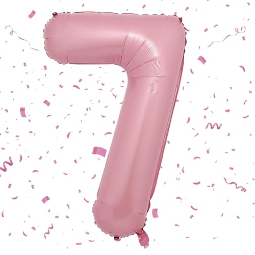 Geburtstag Folienballon Zahl 7, 101 cm Rosa Luftballons 7, Rosa Folienballon 7, Helium Ballon Zahl 7, Geburtstag Luftballon 7 für 7 Jahre Deko Hochzeit Jubiläum Fest Party Dekoration Geburtstag Folienballon Zahl 7, 101 cm Rosa Luftballons 7, Rosa Folienballon 7, Helium Ballon Zahl 7, Geburtstag Luftballon 7 für 7 Jahre Deko Hochzeit Jubiläum Fest Party Dekoration von VUCDXOP
