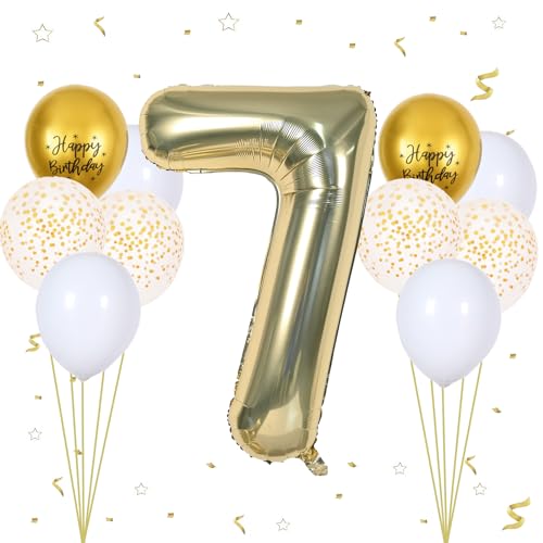 VUCDXOP Geburtstagsdeko Mädchen 7 Jahr, 7 Jahr Geburtstag Deko, Luftballon 7. Geburtstag, Geburtstag deko 7 Jahre Jungen, Folienzahlen Ballons, Riesen Folienballon Zahl 7 für Geburtstag Party VUCDXOP Geburtstagsdeko Mädchen 7 Jahr, 7 Jahr Geburtstag Deko, Luftballon 7. Geburtstag, Geburtstag deko 7 Jahre Jungen, Folienzahlen Ballons, Riesen Folienballon Zahl 7 für Geburtstag Party von VUCDXOP