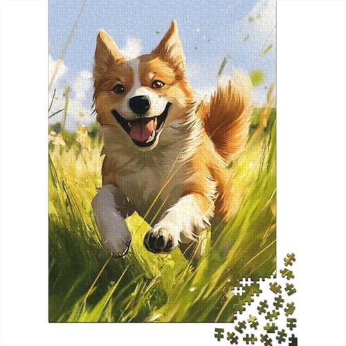 Akita-Hund Puzzles 1000 Teile Schwer Puzzle Spielzeug Pädagogisches Spiel Impossible Herausforderung Spielzeug Für Erwachsene Und Kinder Ab 14 Jahren 1000pcs (75x50cm) von VUDBELAFC