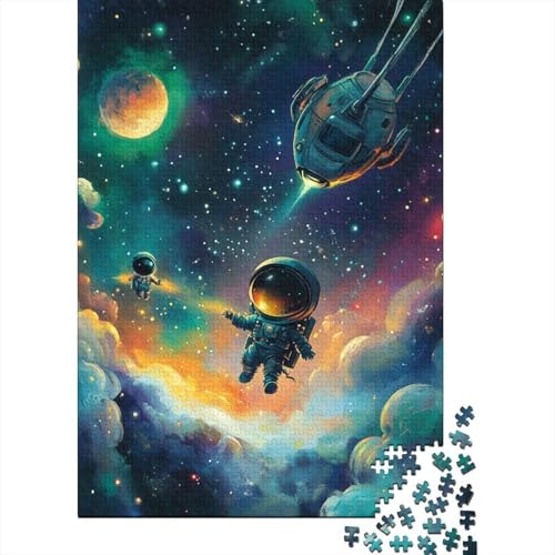 Astronaut Puzzles 1000 Teile Schwer Puzzle Spielzeug Pädagogisches Spiel Impossible Herausforderung Spielzeug Für Erwachsene Und Kinder Ab 12 Jahren 1000pcs (75x50cm) von VUDBELAFC