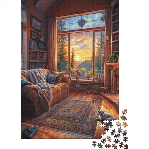 Gemütliches Häuschen Puzzle 1000 Teile Schwer Puzzle Spielzeug Pädagogisches Spiel Impossible Herausforderung Spielzeug Für Erwachsene Und Kinder in Bewährter 1000pcs (75x50cm) von VUDBELAFC